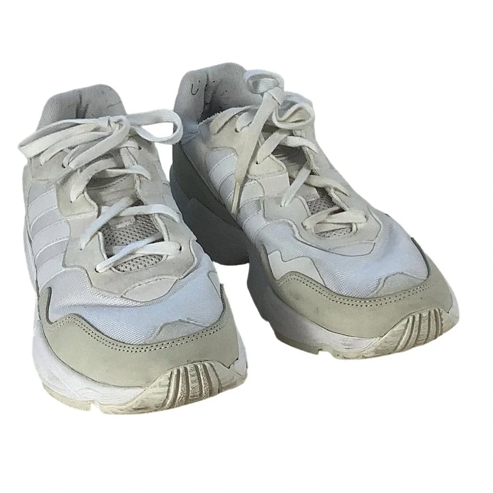 Adidas Size 10 Men’s Yung-96 Dad White & Light Gray Dad Sneakers